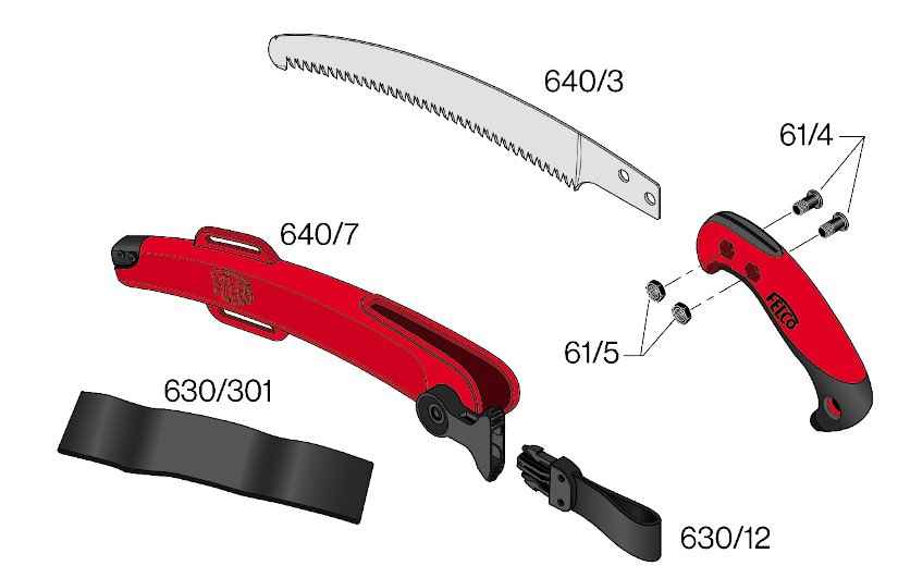 Felco 640 Full-Stroke Curved Pruning Saw 27cm
